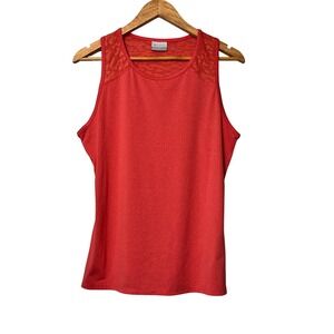Columbia Sportswear Womens Coral Tank Top Athletic Mesh Back Size M